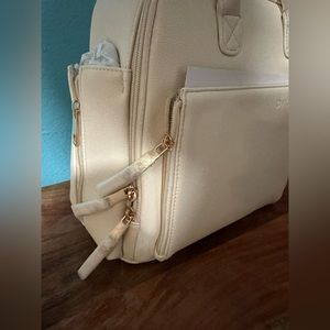 NEW! Ayla &Co ivory diaper bag mini